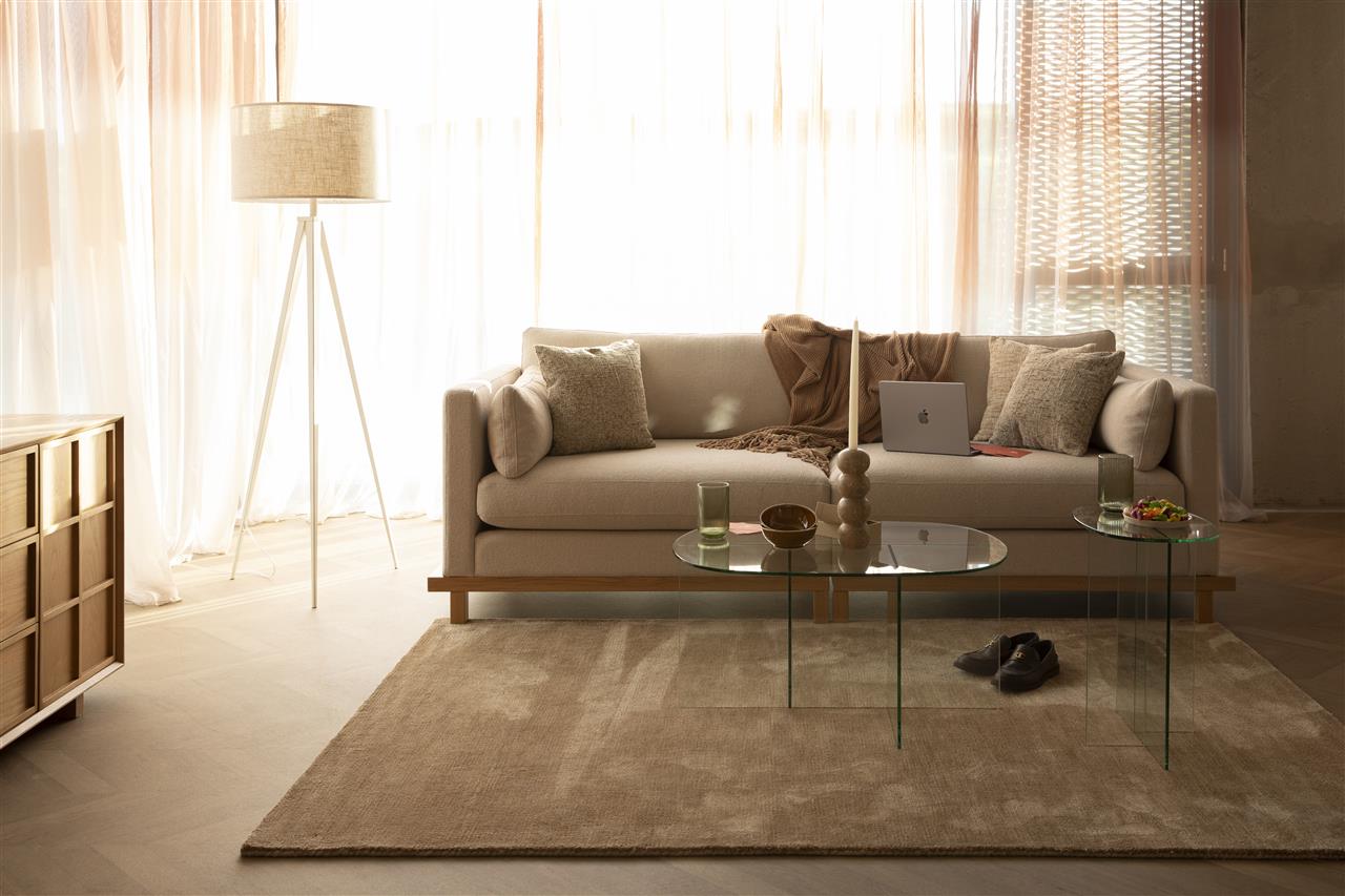 Linea Clear Glass Coffee Table