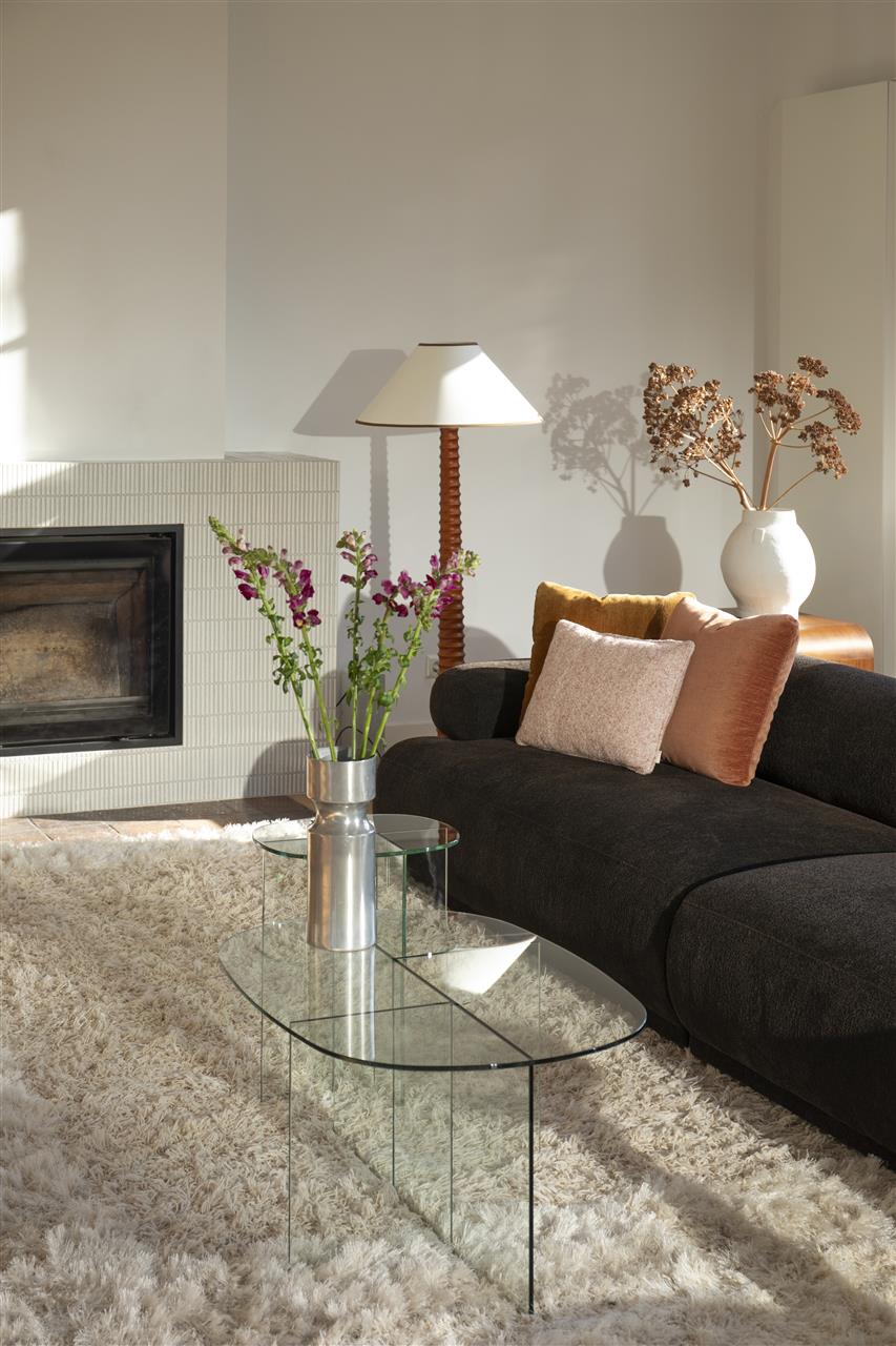 Linea Clear Glass Coffee Table