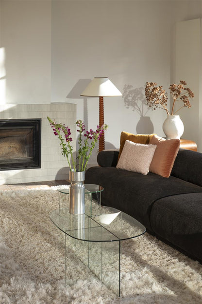 Linea Clear Glass Coffee Table