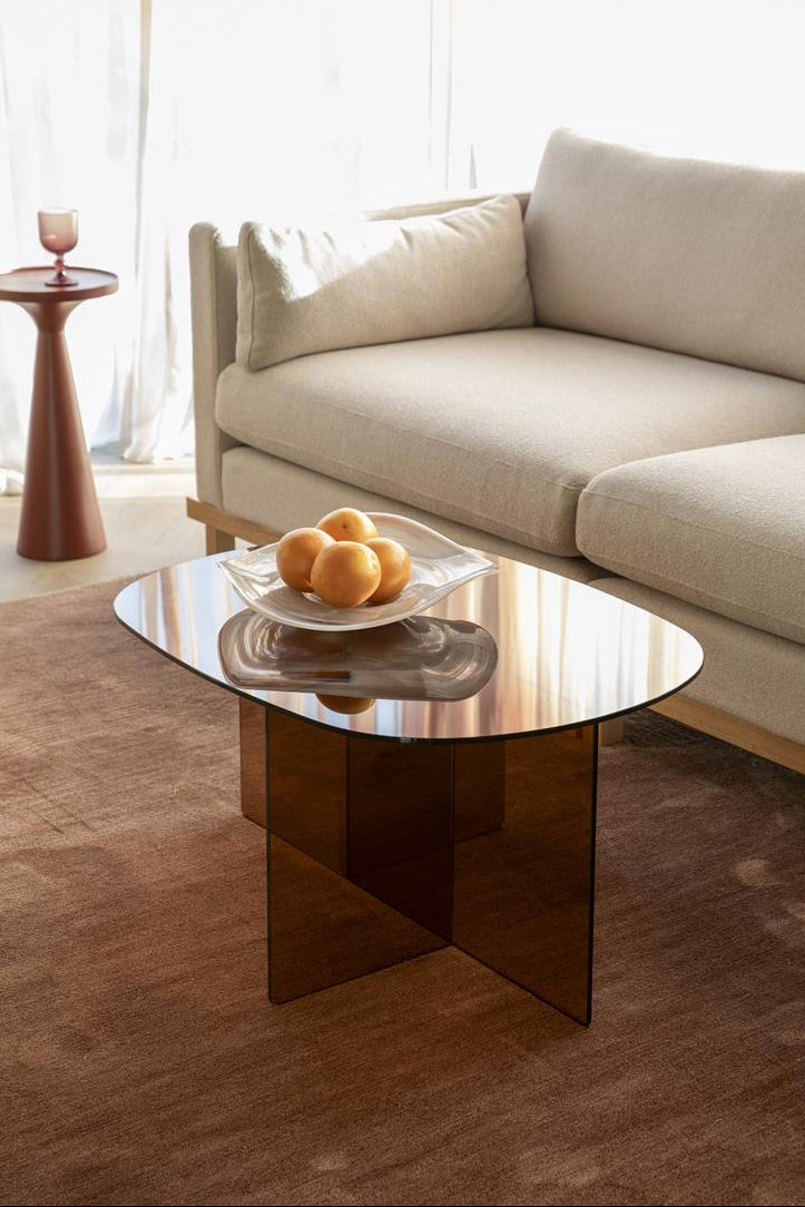 Linea Smoked Glass Coffee Table