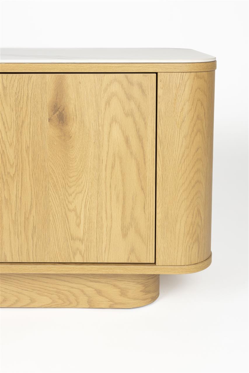 Alamora Low Side Board - Oak Tone