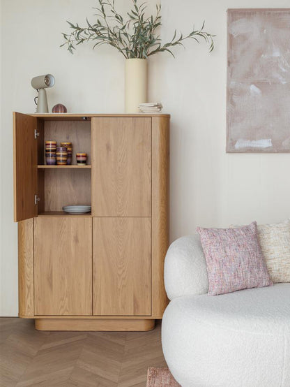 Alamora Cabinet - Oak Tones