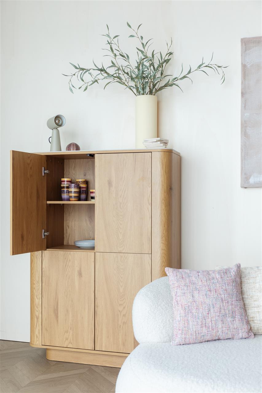 Alamora Cabinet - Oak Tones