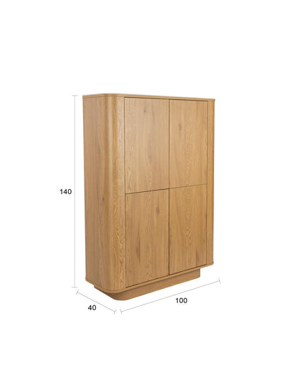 Alamora Cabinet - Oak Tones