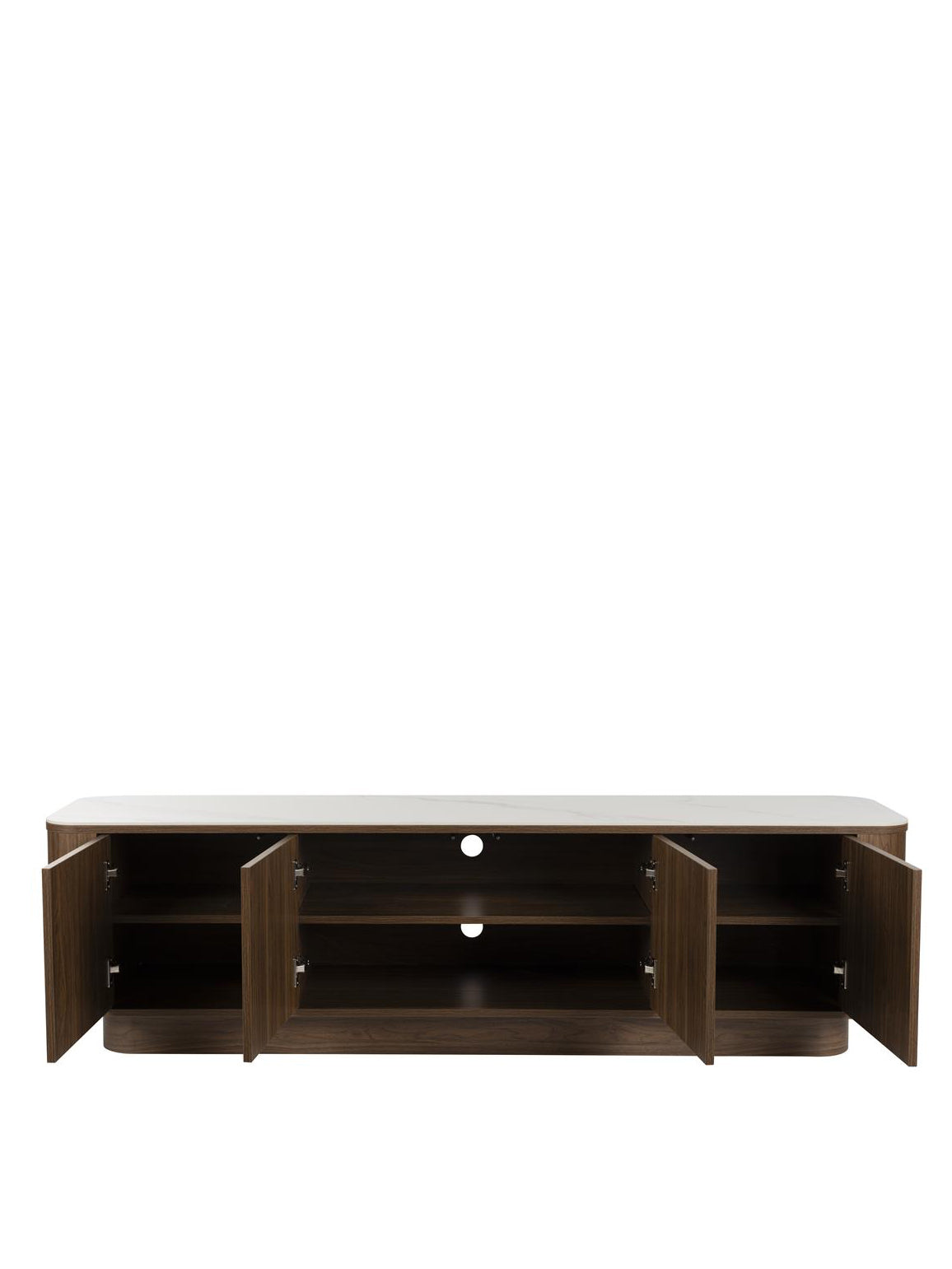 Alamora Low Side Board - Walnut Tone