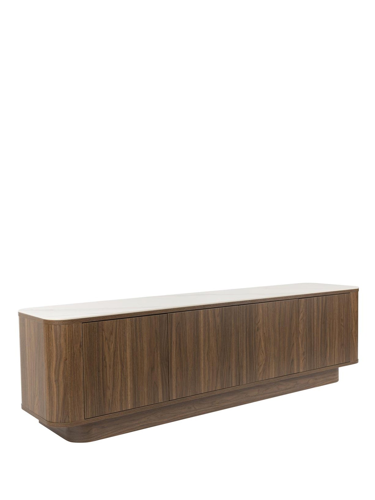 Alamora Low Side Board - Walnut Tone
