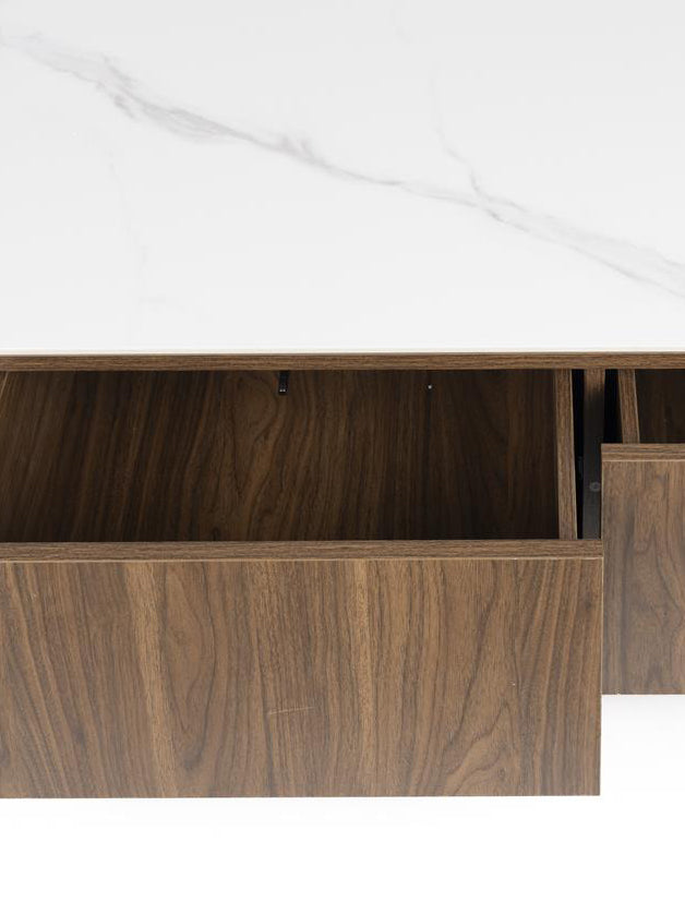 Alamora Coffee Table - Walnut Tone