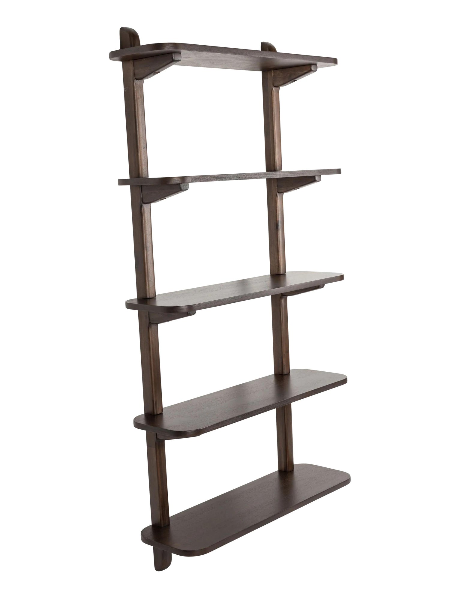 Hogar Brown Acacia Wall Shelf
