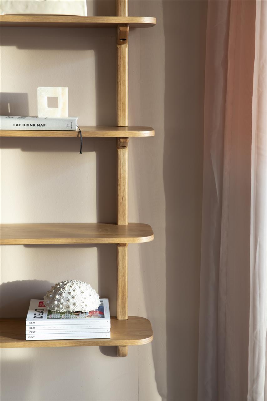 Hogar Natural Oak Wall Shelf