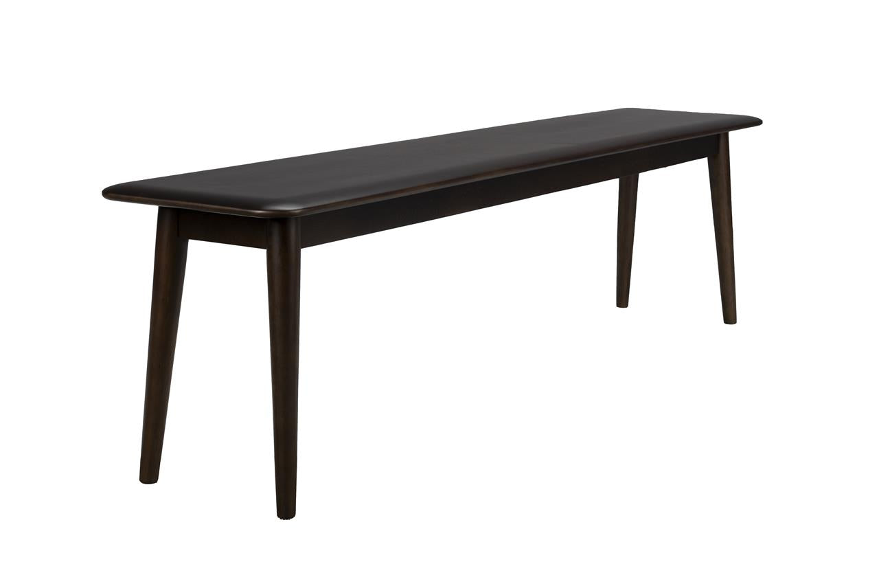 Elroy Bench - Dark Rubber Wood