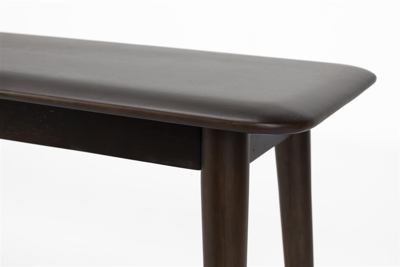 Elroy Bench - Dark Rubber Wood
