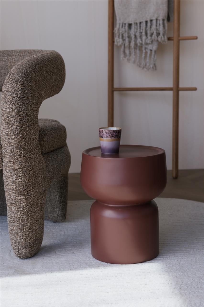 Erine Earth Side Table - Matte Terra