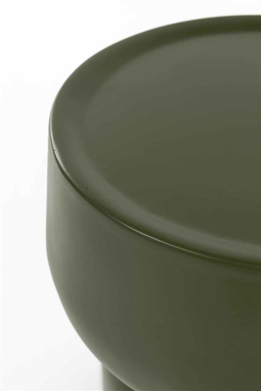 Erine Earth Side Table - Matte green