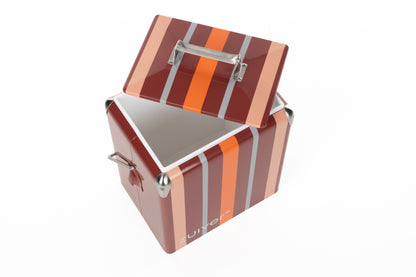 Cooler Be Wine Cool Box - Burgundy Stripe