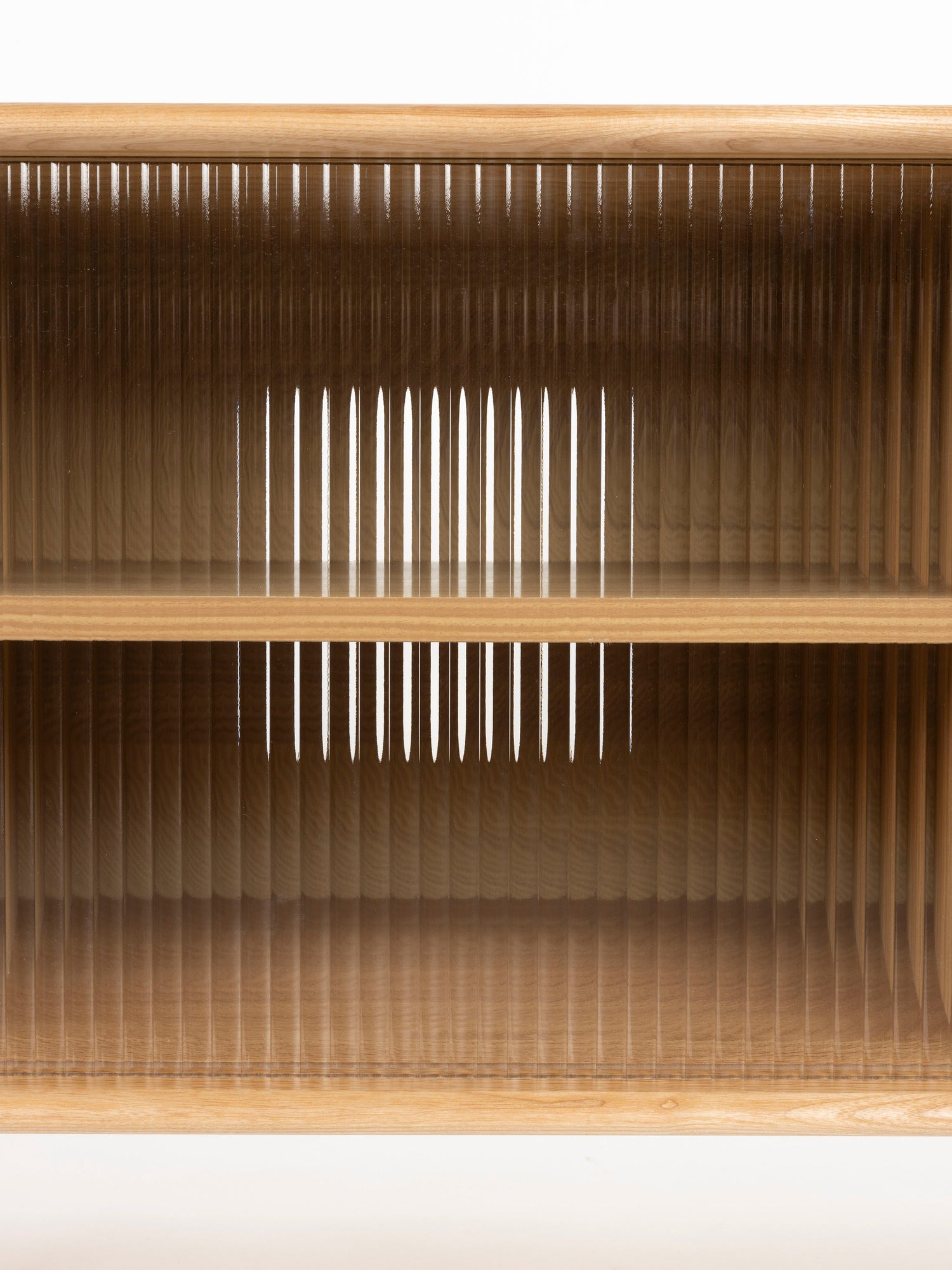 Rise Wood &amp; Ribbed Glass Sideboard - Natural - Large
