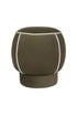Marina Olive Contrast Round Stool