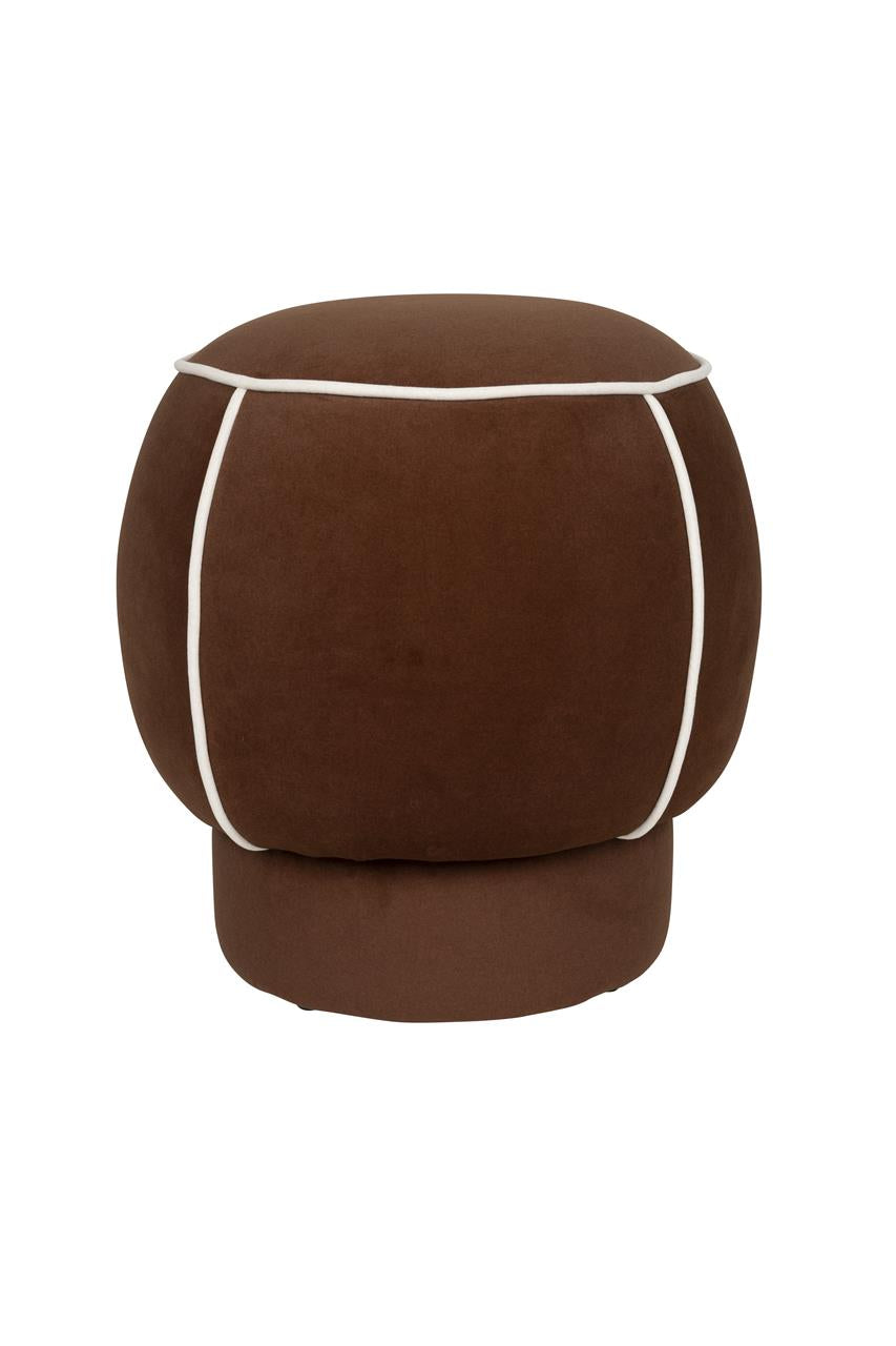 Marina Red Contrast Round Stool