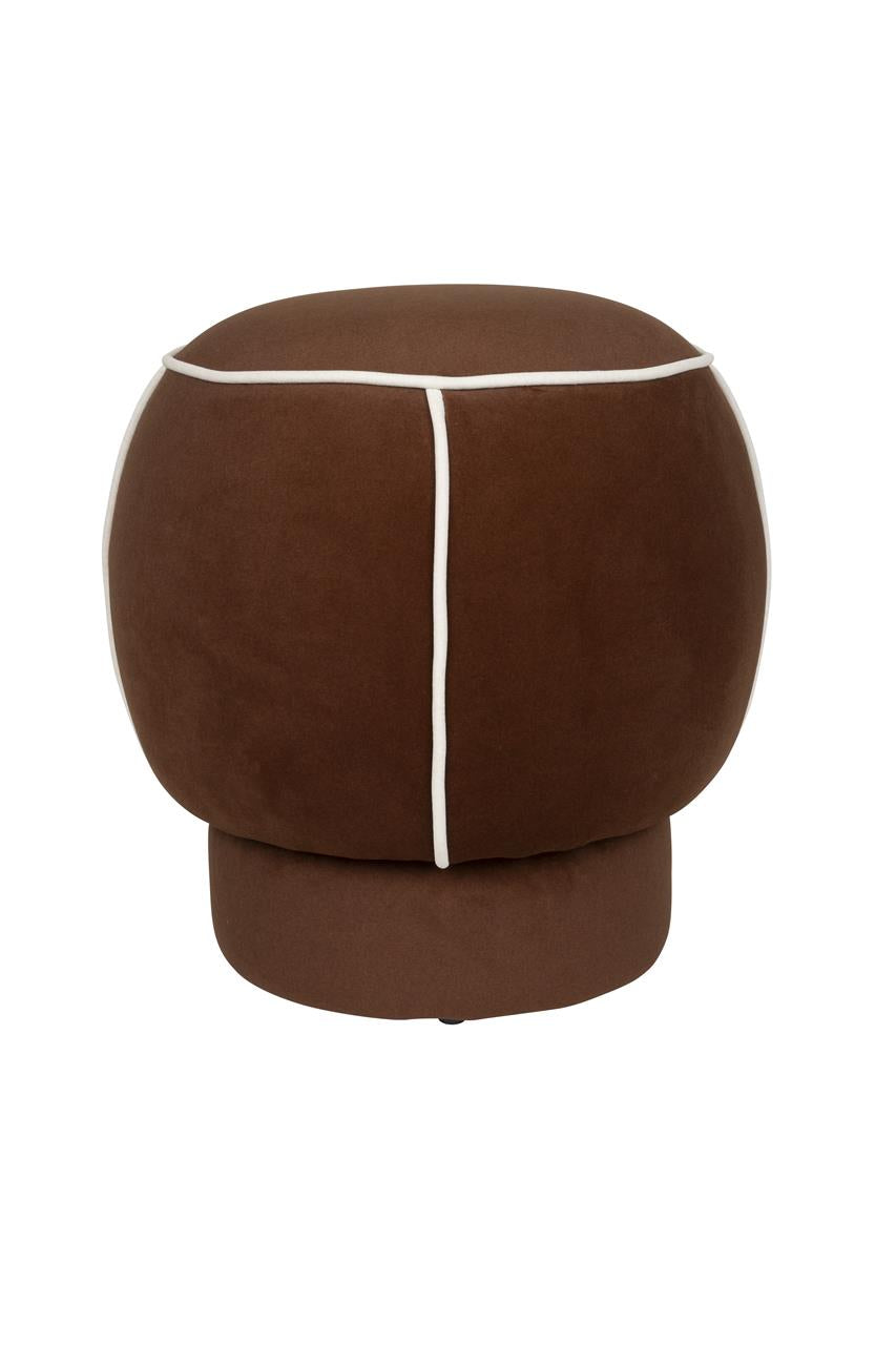 Marina Red Contrast Round Stool