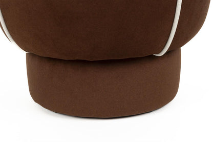 Marina Red Contrast Round Stool