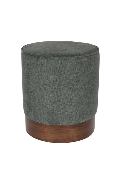 Bellevue Walnut Stool - Green