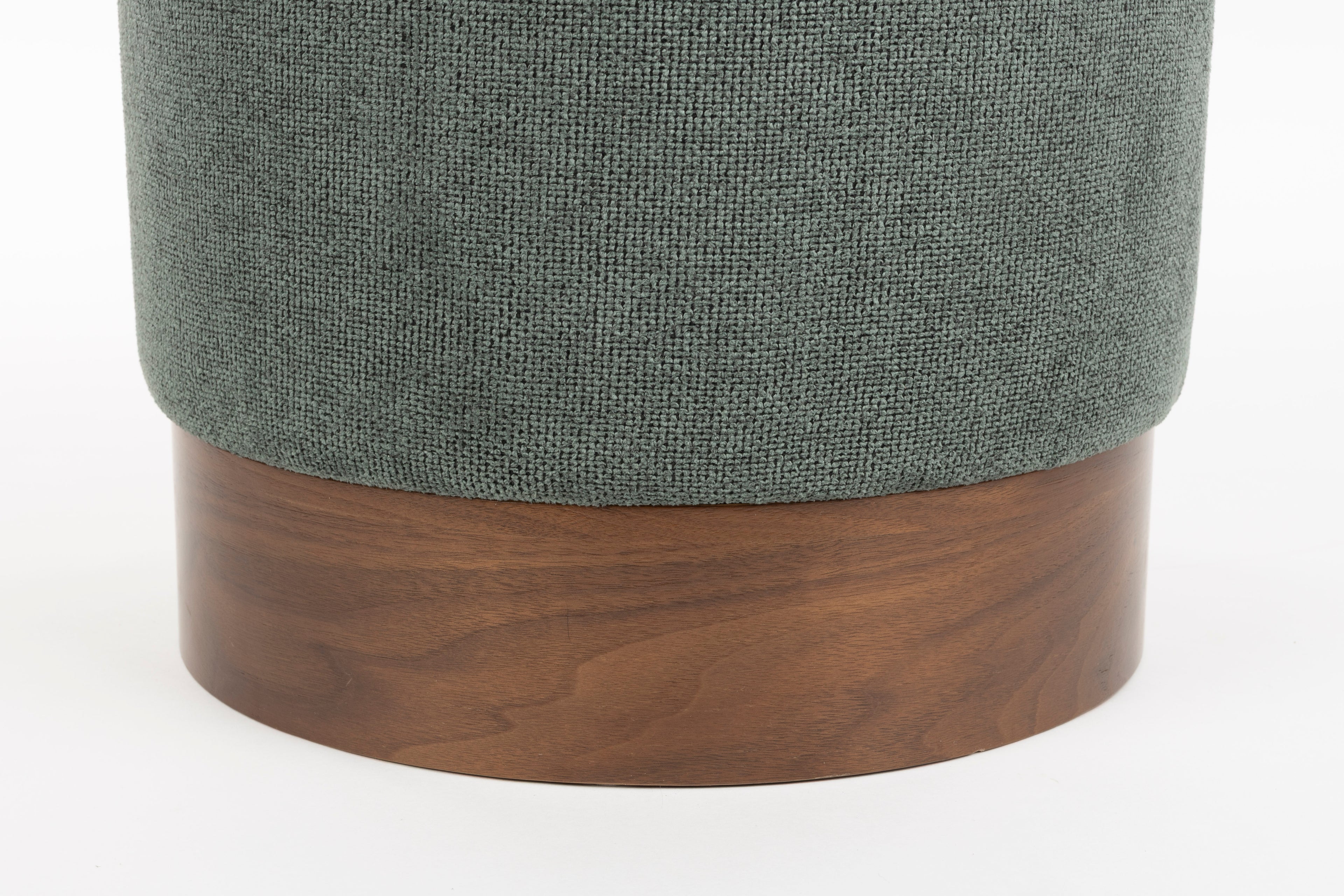 Bellevue Walnut Stool - Green
