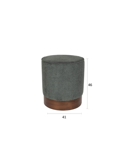 Bellevue Walnut Stool - Green