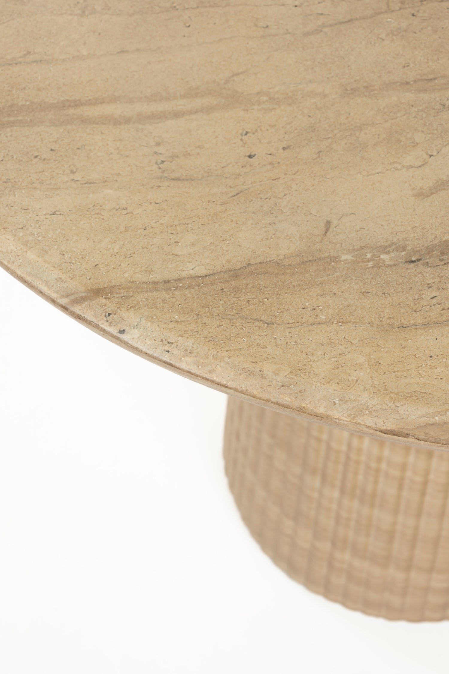 Brison Natural Stone Concrete Dining Table