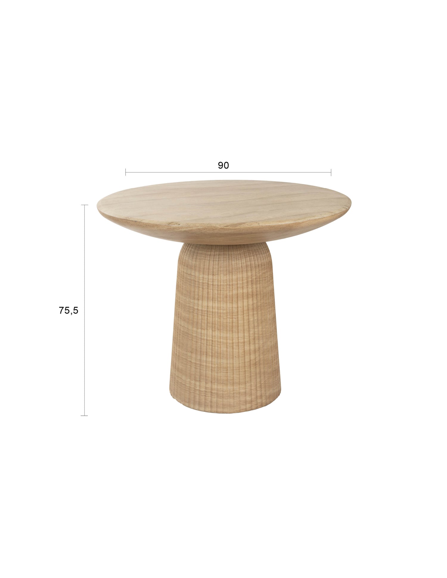 Brison Natural Stone Concrete Dining Table