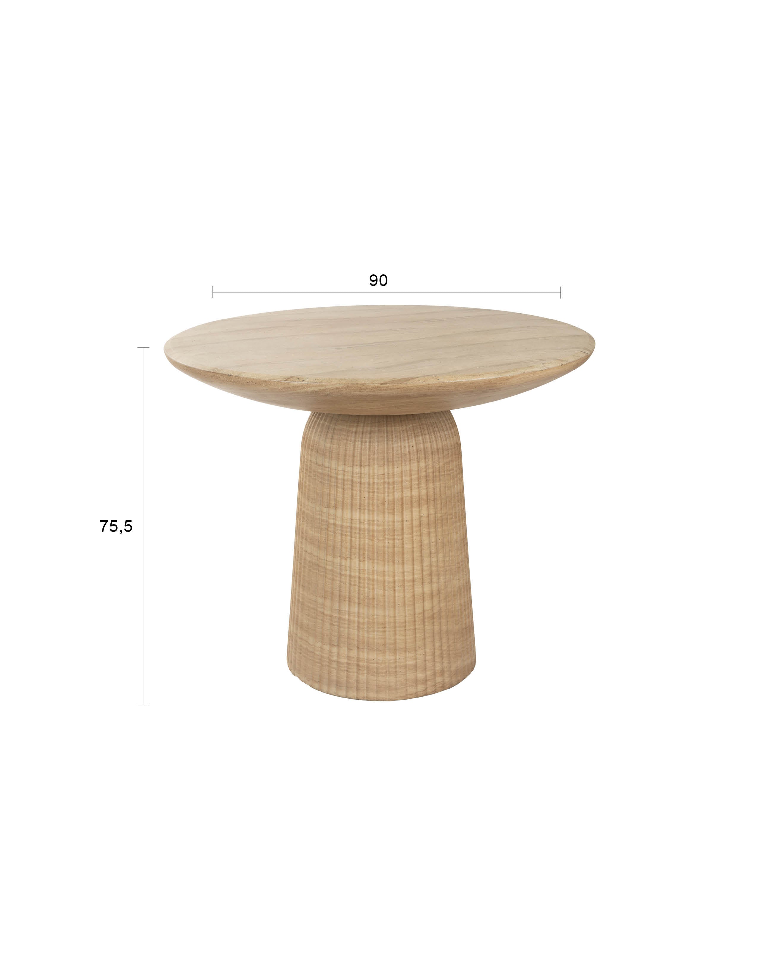 Brison Natural Stone Concrete Dining Table