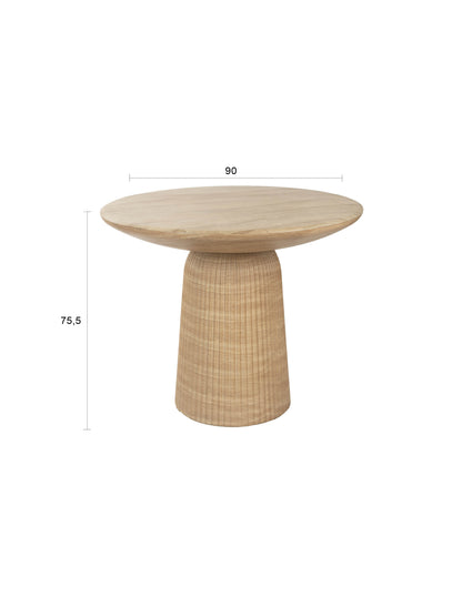 Brison Natural Stone Concrete Dining Table
