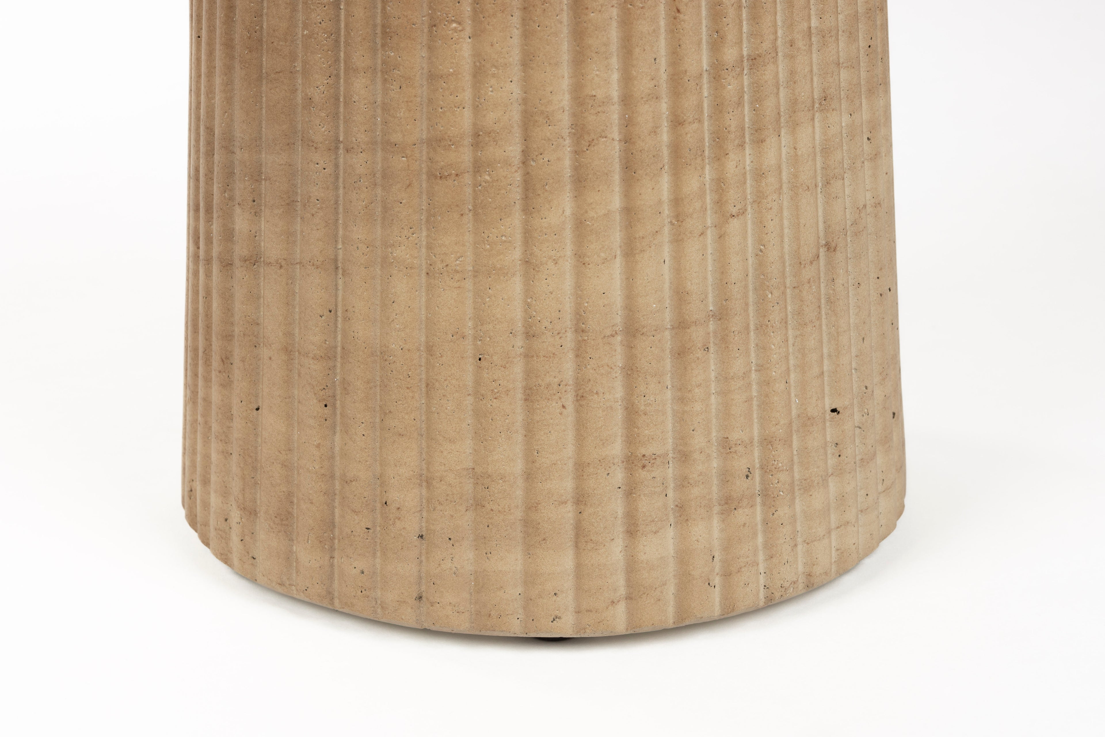 Brison Natural Stone Concrete Side Table / Stool