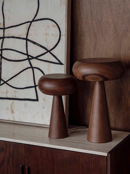 Moral Acacia Wood Table Lamp - Sizes Available