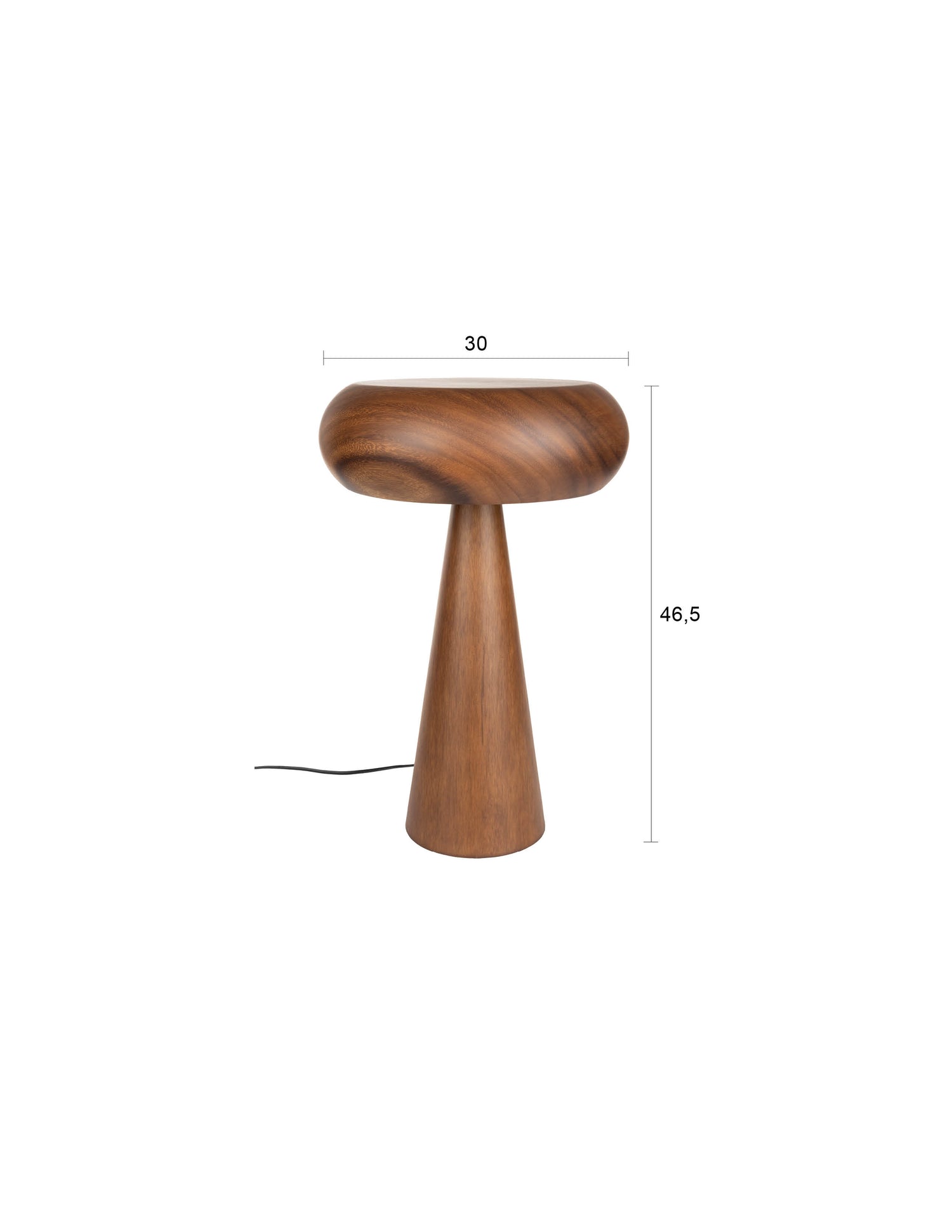 Moral Acacia Wood Table Lamp - Sizes Available