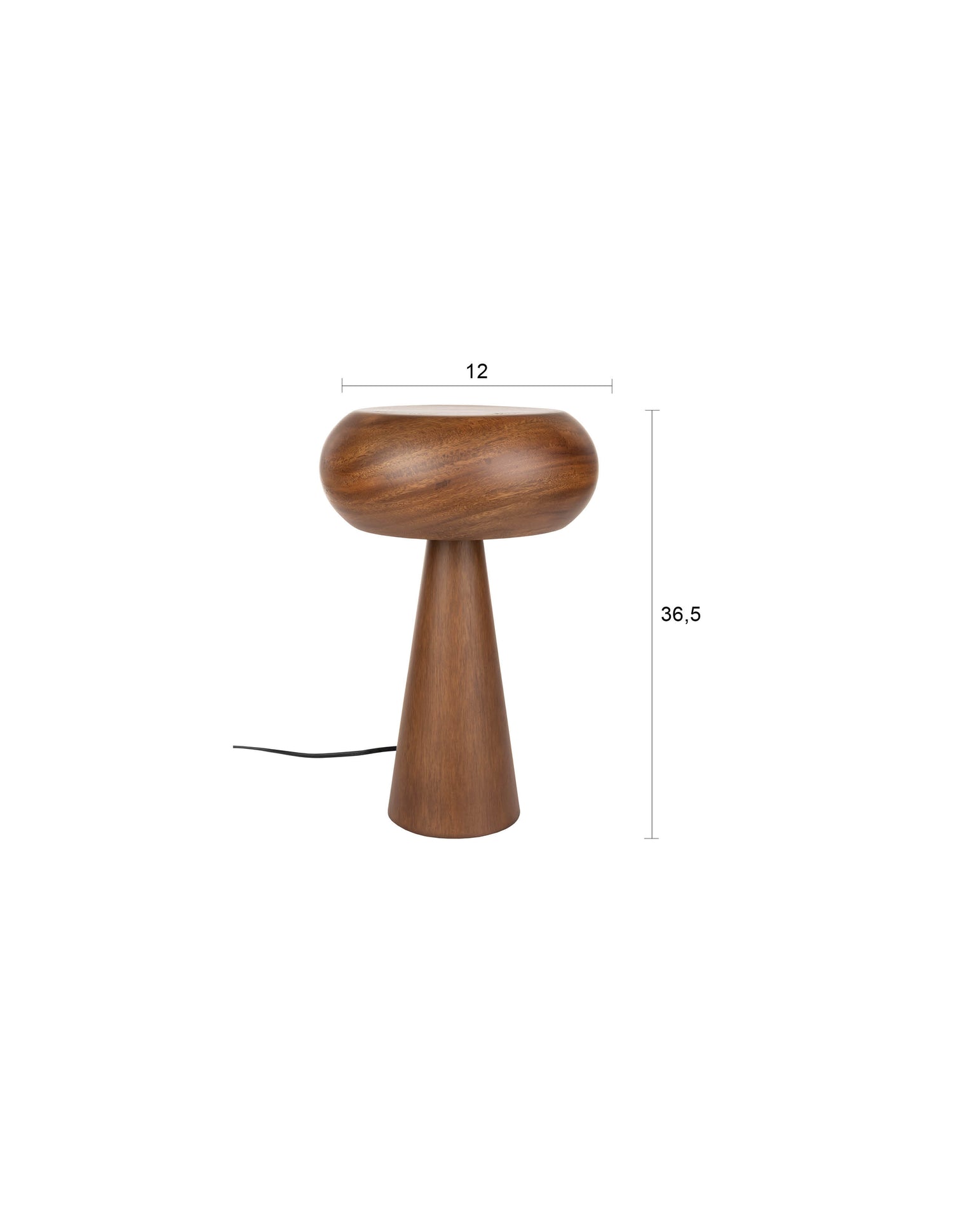 Moral Acacia Wood Table Lamp - Sizes Available