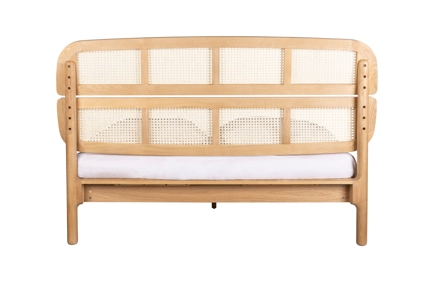 Storm Wooden Bed With Webbing Detail Headboard - 2 Sizes Available