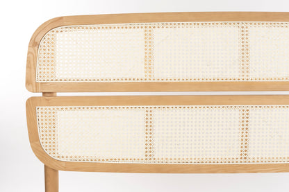 Storm Wooden Bed With Webbing Detail Headboard - 2 Sizes Available