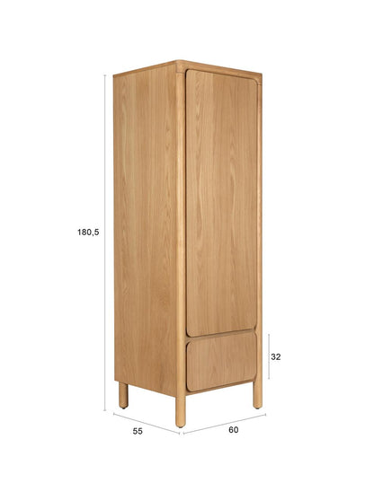 Storm One Door Cabinet Natural