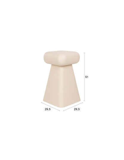 Earth Iron Stool - Beige