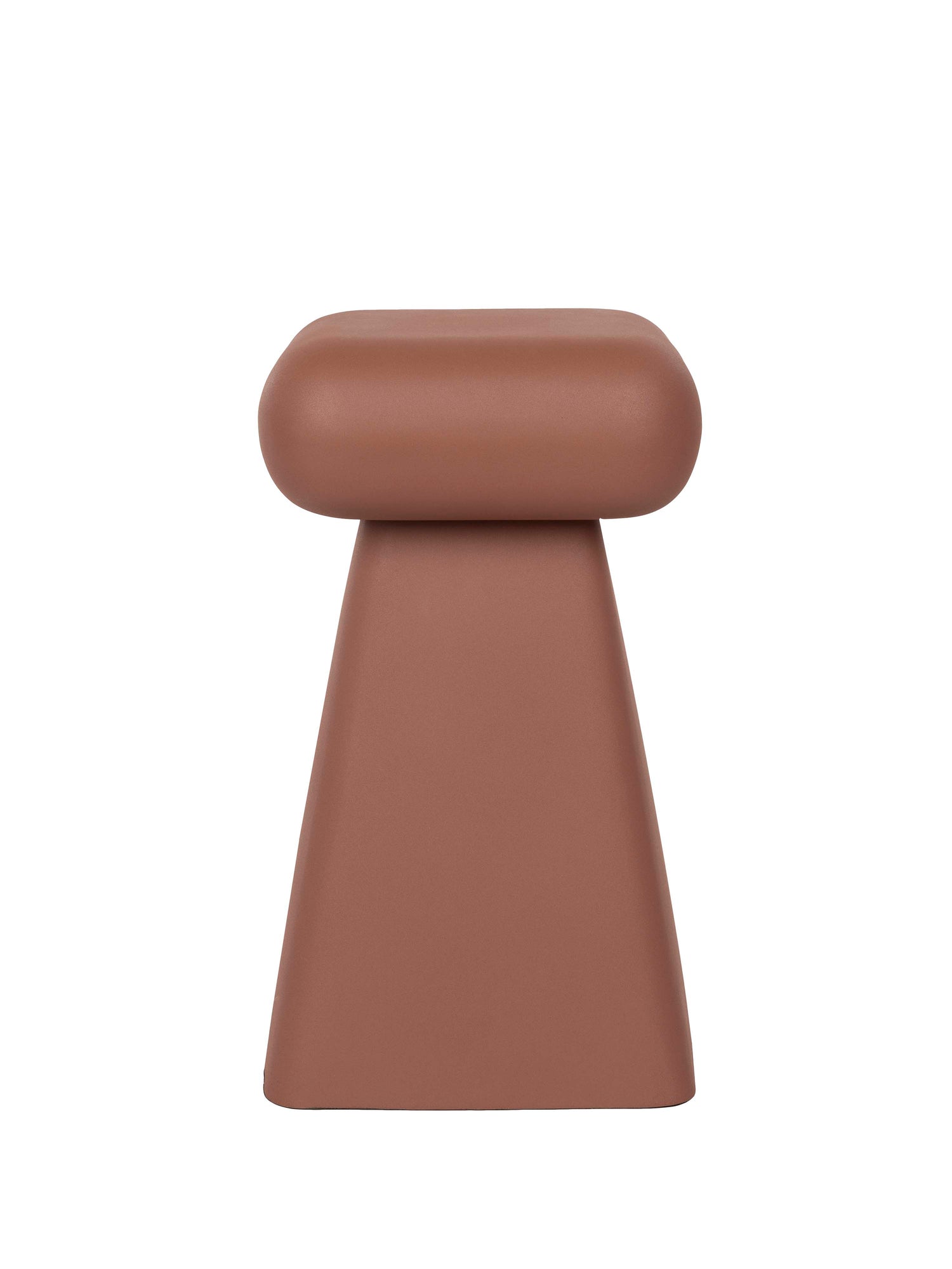 Earth Iron Stool - Terracotta