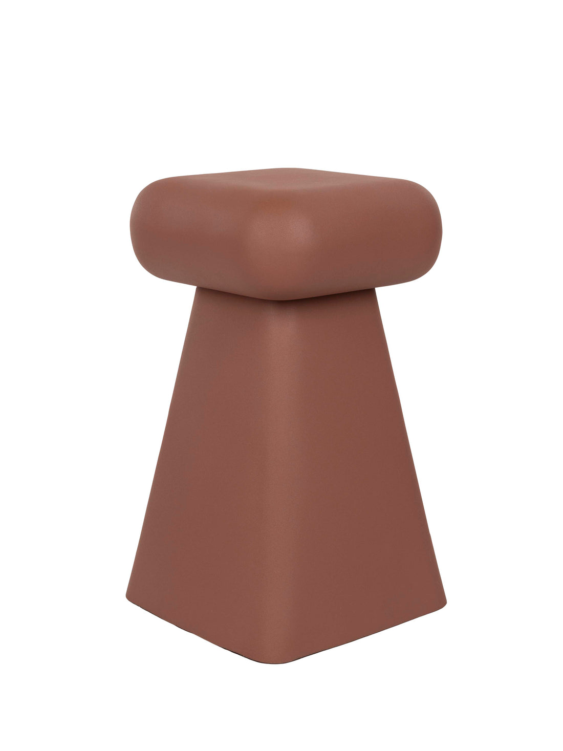 Earth Iron Stool - Terracotta
