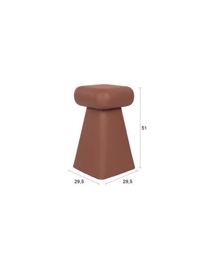 Earth Iron Stool - Terracotta