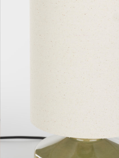 Nook Linen Table Lamp - Green