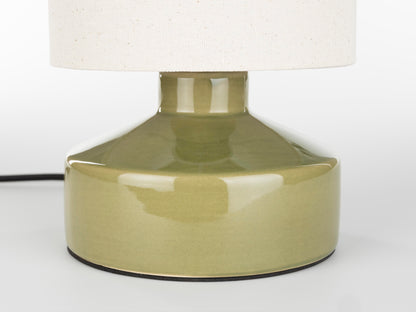 Nook Linen Table Lamp - Green