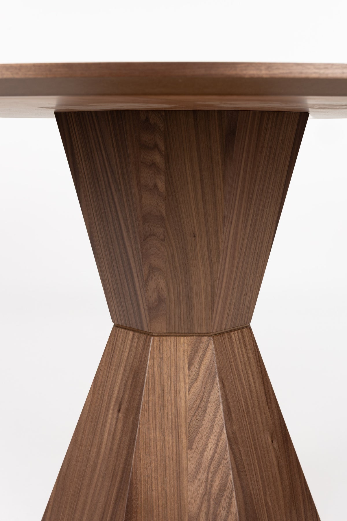 Lotus Round Wooden Dining Table Walnut