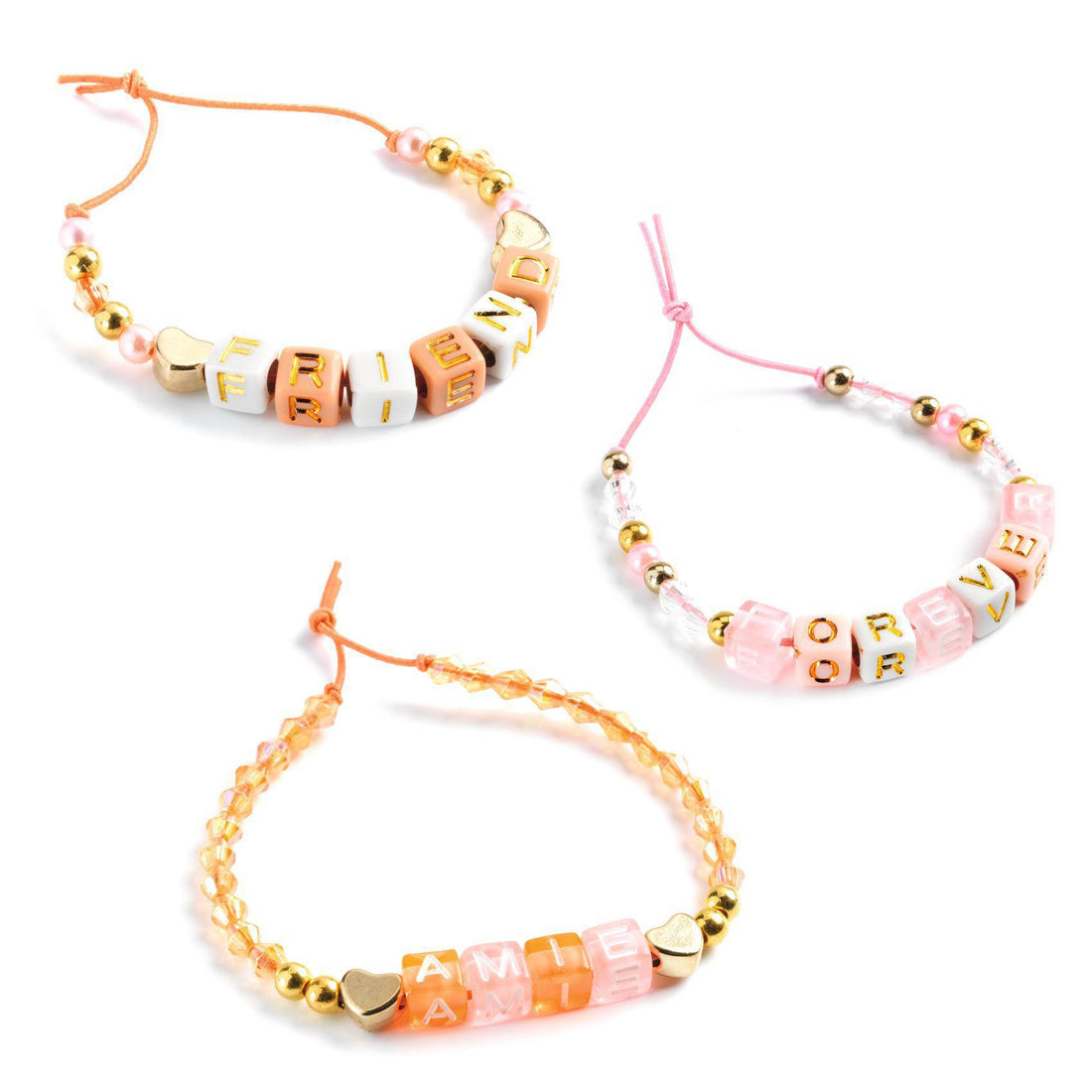 Gold Alphabet Beads