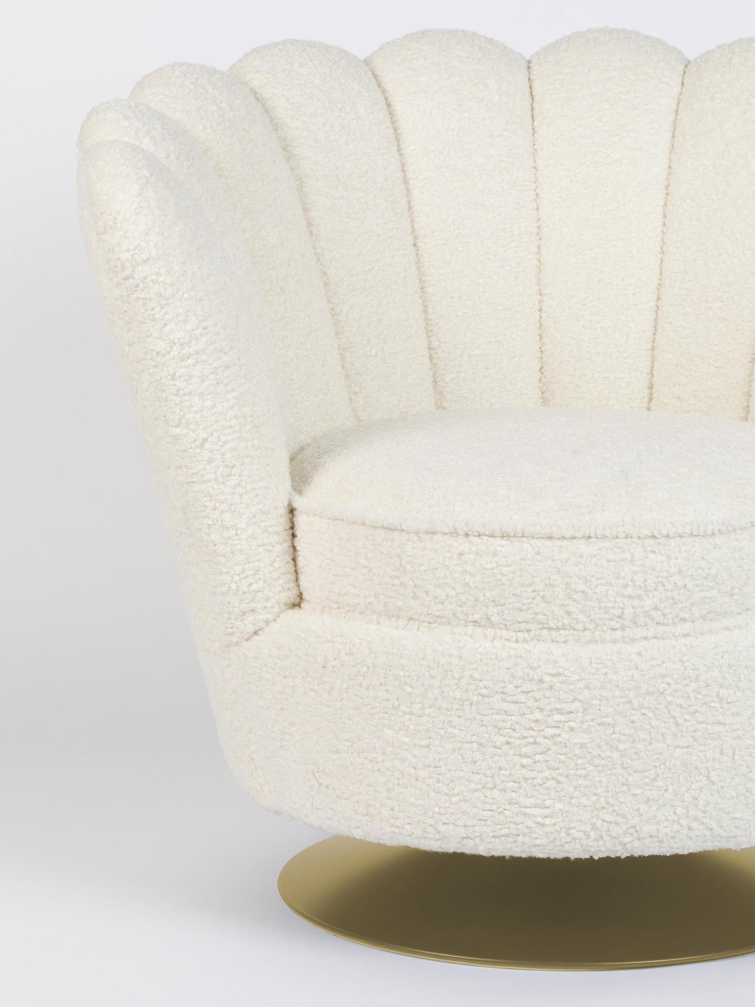 Mother Of All Shells Lounge Chair - Teddy, Natural