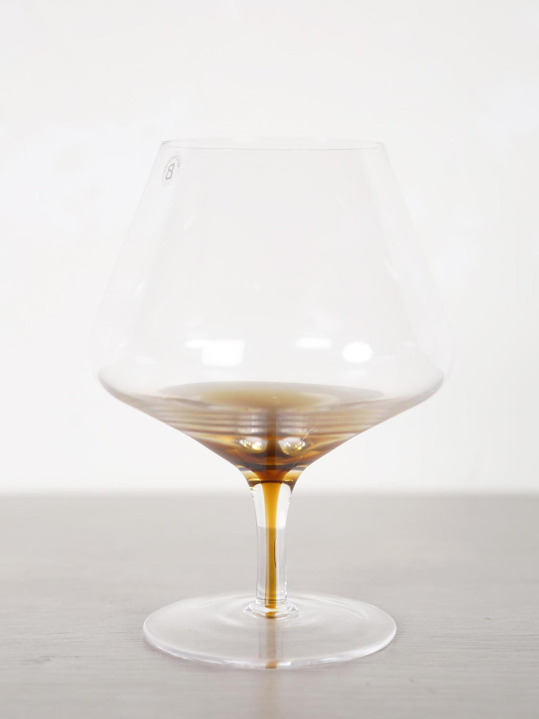 Amber Mouthblown Whiskey Glass