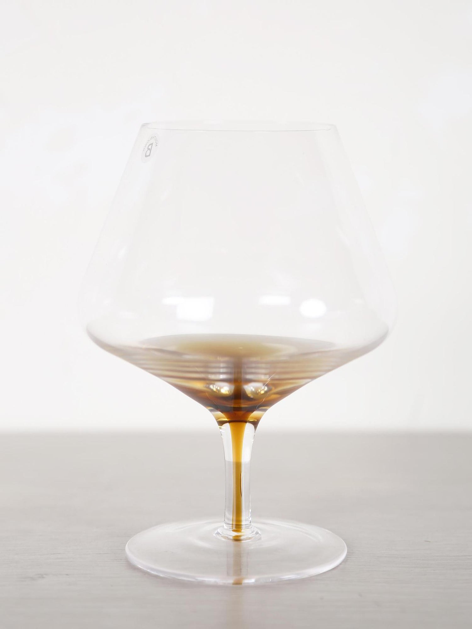 Amber Mouthblown Whiskey Glass