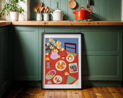 French Breakfast Art Print | Foodie Wall Art