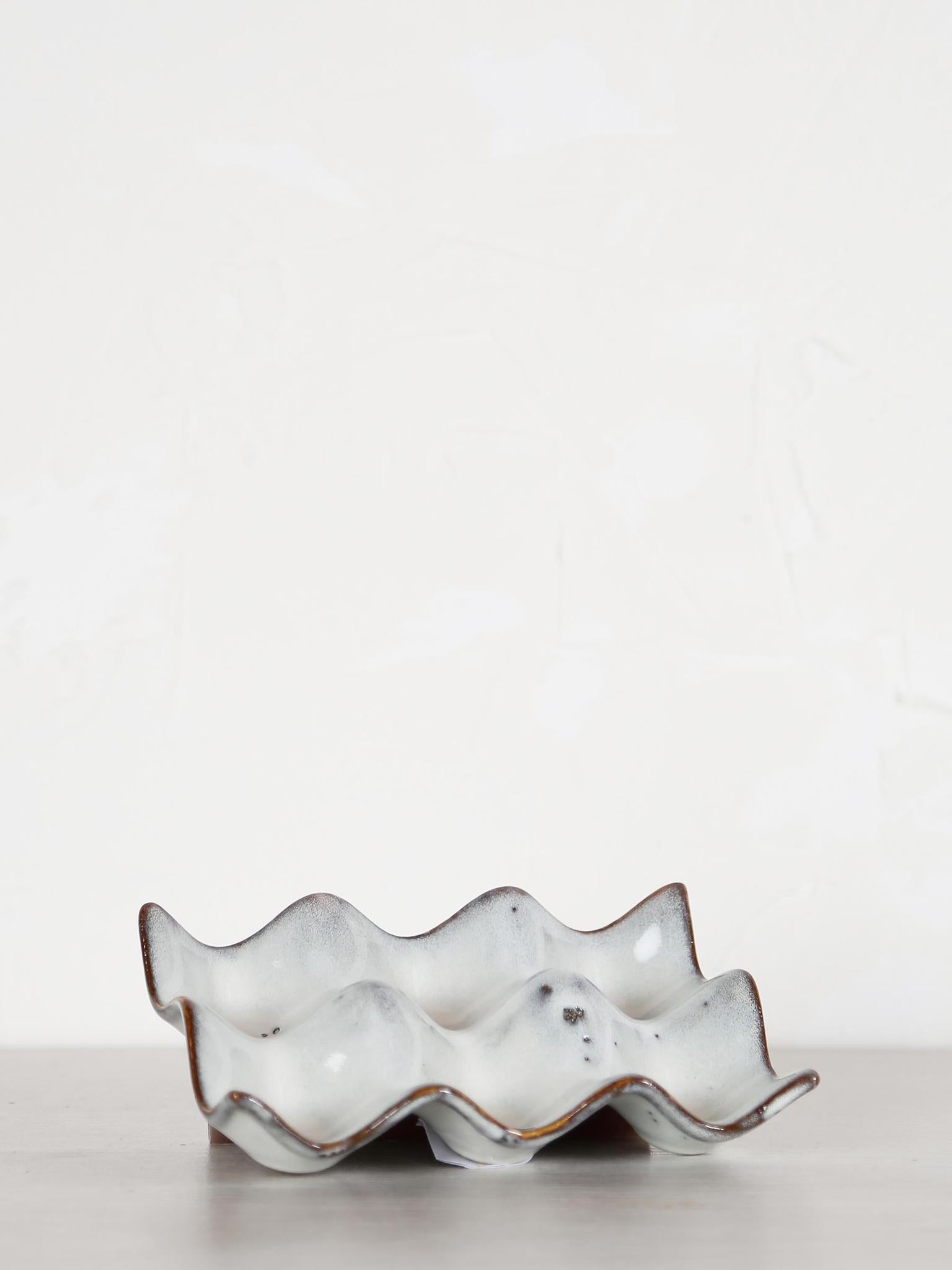 Nordic Sand Stoneware Egg Tray